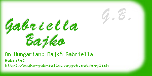 gabriella bajko business card
